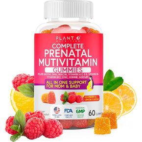 Prenatal Gummies for Women with DHA, Folate, Vitamin B C D | Delicious Multivitamin Blend for Fetal and Neural Support, Bones, Energy & Immunity During Pregnancy