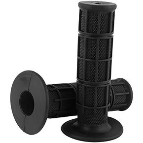 Motorcycle Handlebar Grips, 7/8" Silicone Handlebar Grips for Cycling Mountain Bike Road Bike End Handlebar Grips and Urban Bike Tricycle Trike (Black)