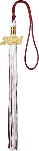 Newrara Graduation Tassel with Year Charm 9-inch (Maroon) in Saudi Arabia