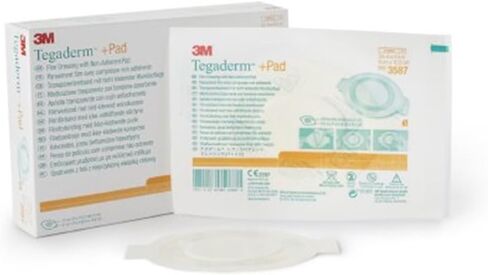 3M Tegaderm + Pad Film Dressing 3587 مع وسادة غير لاصقة 3-1/2 × 4 بوصة (صندوق من 25) in Saudi Arabia