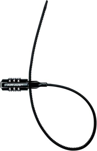 YL1 AIRJUST-Combo Bicycle Key, Neo Zip Combo Cable Lock, Black in Kuwait