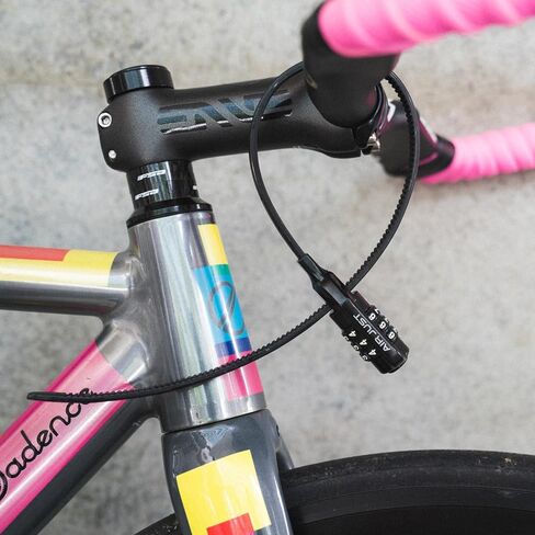 YL1 AIRJUST-Combo Bicycle Key, Neo Zip Combo Cable Lock, Black in Kuwait