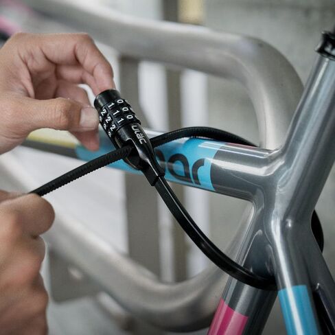 YL1 AIRJUST-Combo Bicycle Key, Neo Zip Combo Cable Lock, Black in Kuwait