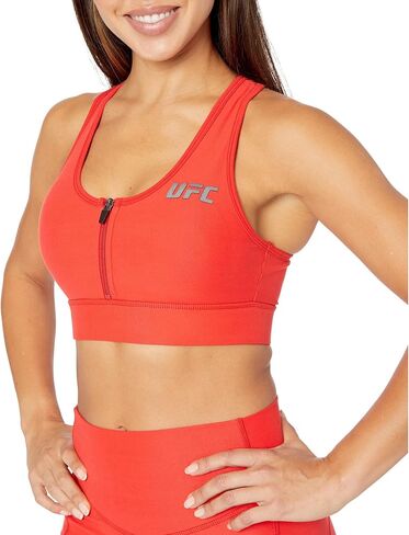 حمالة صدر رياضية UFC Core بسحاب أمامي للنساء - فتحة رقبة واسعة - تصميم ظهر ريسر - بوليستر مخلوط in Kuwait