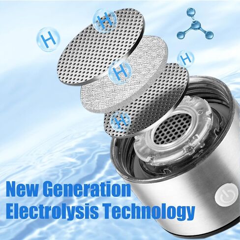 Hydrogen Water Bottle - Aqua Fusion,Hydrogen Water Generator,1800PPB,Hydrohealth Hydrogen Water Bottle,SPE PEM,Hydrogen Water Bottle Generator,Water Filter Pitcher,Glass Water Ionizer for Gifting in Saudi Arabia