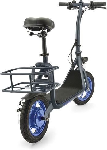Jetson Ryder Electric Scooter, Twist Throttle, Adjustable Seat, Foldable Handlebar, Headlight, Rear Basket, 12 inch Wheels, Ages 12+ in Saudi Arabia
