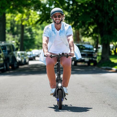Jetson Ryder Electric Scooter, Twist Throttle, Adjustable Seat, Foldable Handlebar, Headlight, Rear Basket, 12 inch Wheels, Ages 12+ in Saudi Arabia