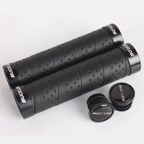 Bucklos Handlebar Grips,Single&Double Lock on Bicycle Handlebar,Non-Slip Rubber Replacement Bike Grips in Saudi Arabia