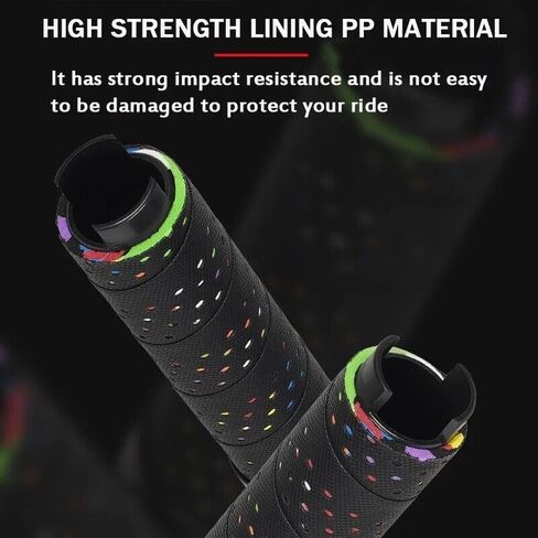 Bucklos Handlebar Grips,Single&Double Lock on Bicycle Handlebar,Non-Slip Rubber Replacement Bike Grips in Saudi Arabia