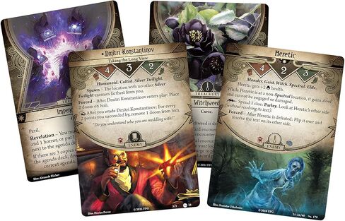 Arkham Horror The Card Game Path to Carcosa Deluxe EXPANSION - Uncover Madness and Mystery! Cooperative Living Card Game, Ages 14+, 1-4 Players, 1-2 Hour Playtime, Made by Fantasy Flight Games in Saudi Arabia
