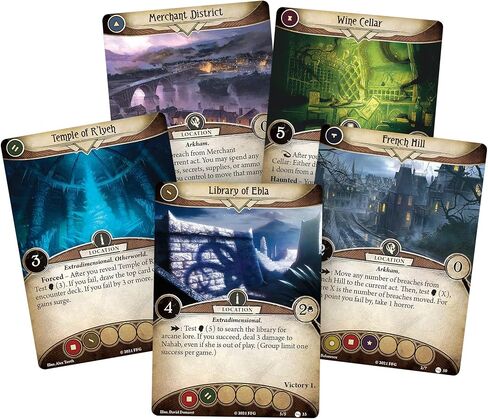 Arkham Horror The Card Game Path to Carcosa Deluxe EXPANSION - Uncover Madness and Mystery! Cooperative Living Card Game, Ages 14+, 1-4 Players, 1-2 Hour Playtime, Made by Fantasy Flight Games in Saudi Arabia