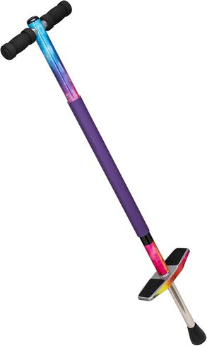 أليكس: عصا سوبر جو بوجو - قوس قزح - لعبة القفز والتوازن في الهواء الطلق، إطار مبطن، مقابض ناعمة، ترتد حتى 2 بوصة، للأطفال من سن 88 إلى 154 رطلًا، لعمر 9 سنوات فما فوق in Kuwait