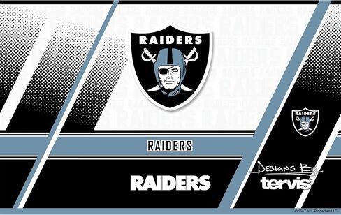 كوب Tervis ذو الجدران الثلاثية NFL Las Vegas Raiders Edge المعزول يحافظ على المشروبات باردة وساخنة، 20 أونصة، من الفولاذ المقاوم للصدأ، 30 أونصة سائلة in Saudi Arabia