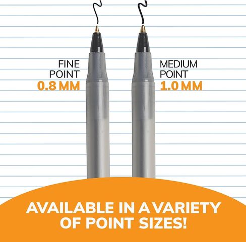 BIC Round Stic Xtra Life Ball Pen, Medium Point (1.0mm), Assorted Colors, 240-Count in Saudi Arabia
