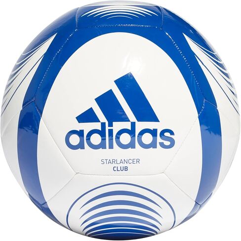 adidas, Starlancer CLB, Soccer Ball, White/Team Royal Blue, 4, Adult Unisex in Saudi Arabia