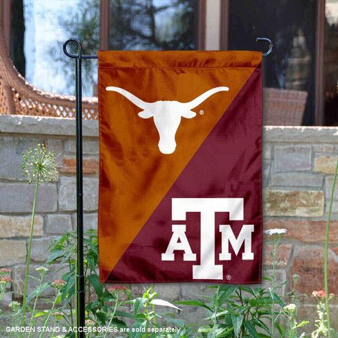 شركة College Flags & Banners Co. Texas vs. Texas A&M House لافتة علم الحديقة المقسمة in Saudi Arabia