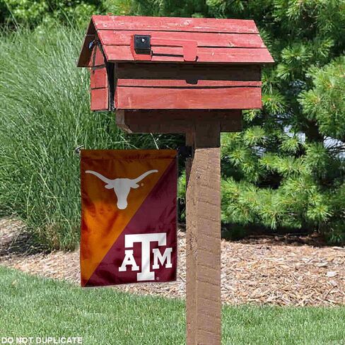 شركة College Flags & Banners Co. Texas vs. Texas A&M House لافتة علم الحديقة المقسمة in Saudi Arabia