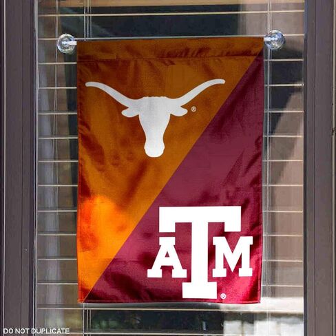 شركة College Flags & Banners Co. Texas vs. Texas A&M House لافتة علم الحديقة المقسمة in Saudi Arabia
