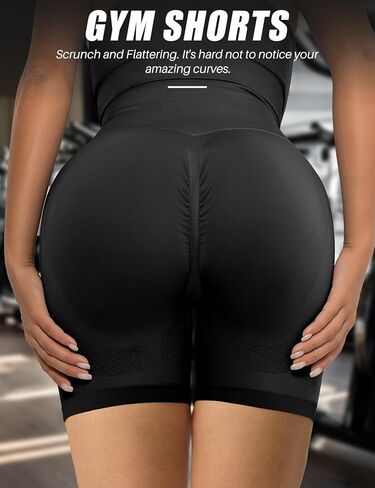 Buauty Womens 5" Scrunch Butt Lifting Shorts Workout Gym High Waisted Tummy Control Seamless Booty Yoga Biker Shorts in Saudi Arabia