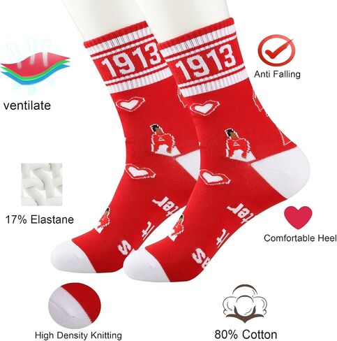 LEVLO 1 Pair 1913 Sisters Sorority Travel Socks 1913 Cowgirl Elephant Athletic Running Socks Sorority Sister Birthday Gift in Saudi Arabia