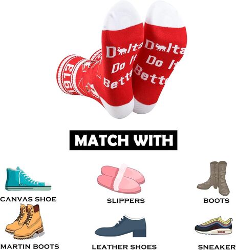 LEVLO 1 Pair 1913 Sisters Sorority Travel Socks 1913 Cowgirl Elephant Athletic Running Socks Sorority Sister Birthday Gift in Saudi Arabia