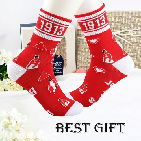 LEVLO 1 Pair 1913 Sisters Sorority Travel Socks 1913 Cowgirl Elephant Athletic Running Socks Sorority Sister Birthday Gift in Saudi Arabia