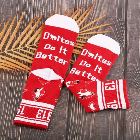 LEVLO 1 Pair 1913 Sisters Sorority Travel Socks 1913 Cowgirl Elephant Athletic Running Socks Sorority Sister Birthday Gift in Saudi Arabia