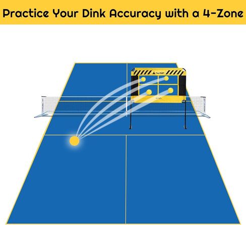 A11N Pickleball Training Net- Master Your Pickleball Skills: Dink, Drop, Control and Chop - Durable, Stable and Easy Set up in Kuwait