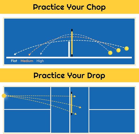 A11N Pickleball Training Net- Master Your Pickleball Skills: Dink, Drop, Control and Chop - Durable, Stable and Easy Set up in Kuwait