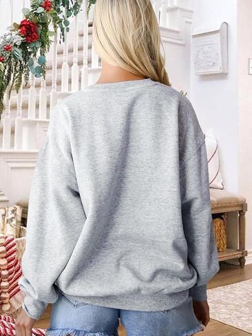 المرأة المرتفعات البقرة البلوز لطيف راعية البقر هدية عيد الميلاد مزرعة البلوز الشريط قمصان طويلة الأكمام in Kuwait