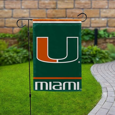 FANMATS 34798 Miami Hurricanes Standard Garden Flag 12"x18" in Saudi Arabia