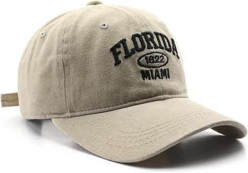 Florida Hat Distressed Vintage Basebal Cap Cotton Sun Hat Trucker Cap in Saudi Arabia