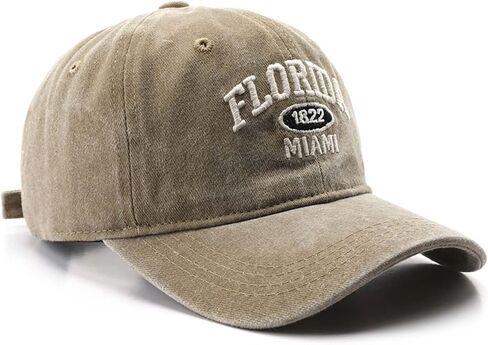 Florida Hat Distressed Vintage Basebal Cap Cotton Sun Hat Trucker Cap in Saudi Arabia