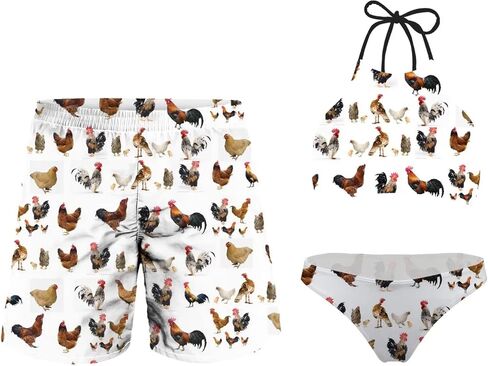 Couples Matching Swimsuit Bikini 2 Piece Set Beach Bathing Suit Summer Swimwear in Saudi Arabia