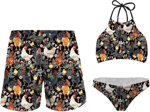 Couples Matching Swimsuit Bikini 2 Piece Set Beach Bathing Suit Summer Swimwear in Saudi Arabia