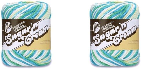 Lily Sugar 'N Cream The Original Ombre Yarn, 2oz, Gauge 4 Medium, 100% Cotton, Mod - Machine Wash & Dry in Saudi Arabia