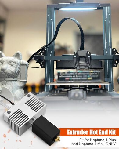 مجموعة Hotend Hot End مناسبة لملحقات الطابعة Neptune 4 Plus/4 Max ثلاثية الأبعاد، كتلة سخان طارد رأس الطباعة مع فوهات وغطاء سيليكون in Kuwait