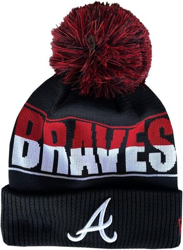 قبعة صغيرة منسوجة من New Era Atlanta Braves Team Color Script Cuff in Saudi Arabia