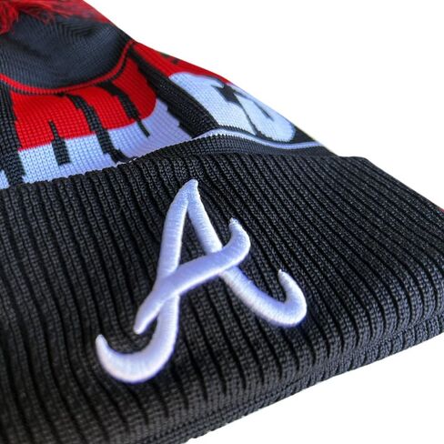 قبعة صغيرة منسوجة من New Era Atlanta Braves Team Color Script Cuff in Saudi Arabia