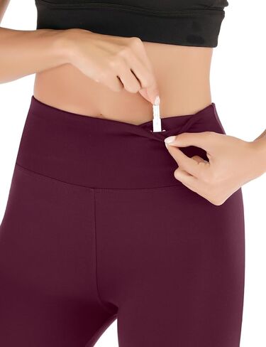 سراويل ضيقة للسيدات من Heathyoga مع جيب سراويل ضيقة ناعمة للنساء بخصر عالٍ سراويل يوجا للتحكم في البطن in Saudi Arabia