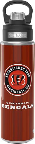 Tervis NFL Cincinnati Bengals-All in Water, 24oz Wide Mouth Bottle, Stainless Steel in Saudi Arabia