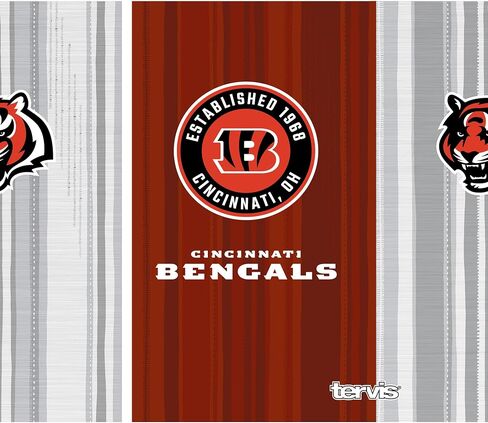 Tervis NFL Cincinnati Bengals-All in Water, 24oz Wide Mouth Bottle, Stainless Steel in Saudi Arabia