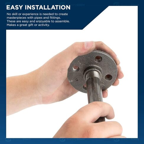Everflow NPBL3460-2 Steel Nipple Pipe, Threaded Fitting Schedule 40, 3/4 In. x 6 In., Black (Pack Of 2) in Saudi Arabia