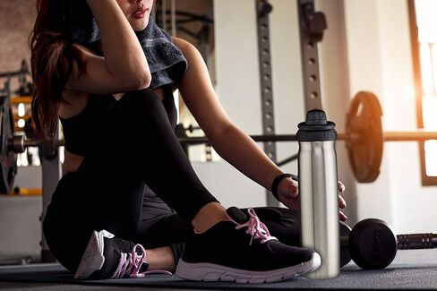 زجاجة بروسبكت مزدوجة الجدار من الفولاذ المقاوم للصدأ سعة 24 أونصة باللون الأسود 5233283 in Kuwait