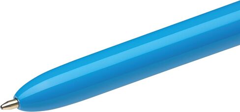 Bic 4 Colours Original Pens, Multi Coloured Pens All In One, Retractable Ballpoint Biro Pens, Green, Blue, Red, Black, 12 Pens Per Pack, 1 Pack in Kuwait