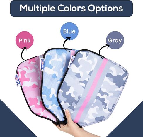 Pickleball Paddle Cover | Protective Paddle Cover with Fence Hook & Zippered Pocket for Accessories | Universal Size Pickleball Paddle Case | Stay in Style with our Paddle Cover in Saudi Arabia