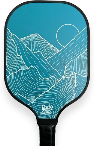 Rally Club Pickleball Paddles for Men Women | Carbon Fiber Polymer Honeycomb Composite Core | Lightweight Durable | Uniquely Designed Stylish for Singles Doubles in Saudi Arabia