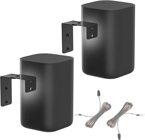 Universal Speaker Stand Height Adjustable Extend 33" to 42" - Speaker Stands Pair for Samsung, Vizio, Sony, Logitech and More Surround Sound Rear Speaker Stands with Speaker Wall Mount Holds to 12 Lbs in Saudi Arabia