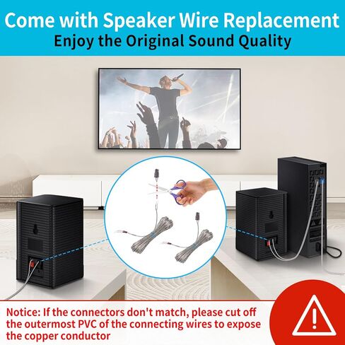 Universal Speaker Stand Height Adjustable Extend 33" to 42" - Speaker Stands Pair for Samsung, Vizio, Sony, Logitech and More Surround Sound Rear Speaker Stands with Speaker Wall Mount Holds to 12 Lbs in Saudi Arabia