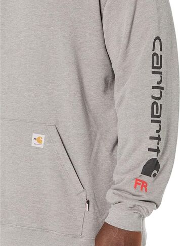 Carhartt Men's Flame Resistant Force Loose Fit Midweight Logo Sleeve Graphic Sweatshirt in Saudi Arabia